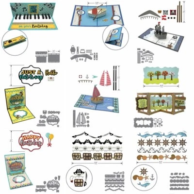 Pop up Halloween Metal Cutting Dies Stencils DIY Scrapbooking Craft Card Making