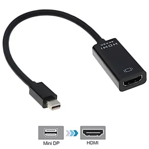 Mini DP zu HDMI Adapter Converter Mini DisplayPort Stecker auf HDMI Buchse 4Kx2K - Bild 1 von 6