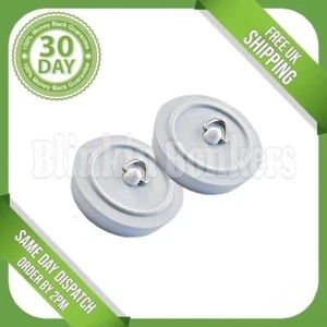 DOS TAPONES DE BAÑO 45MM GOMA TRADICIONAL 1.75" COCINA BAÑO FREGADERO LAVABO TAPÓN - Imagen 1 de 4