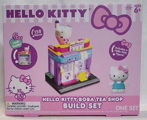 Sanrio Hello Kitty Boba Tea Shop w/Figure Building Blocks Brick Build Set New - Picture 1 of 6
