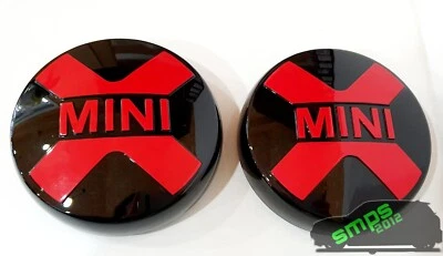 SMPS2012 Mini Cooper JCW Rally Spot light covers Piano Gloss Black F56 Spotlight, JCW Red