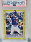 2020 Bowman Draft Sapphire PETE CROW-ARMSTRONG Yellow /99 Chicago Cubs Psa 10