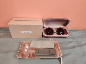 Miu Miu Runde Sonnenbrille Lila SMU08R mit Box & Etui - Bild 1 von 6