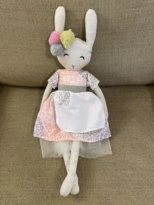 Pottery Barn Kids Plush 19" Doll Bunny Tutu Ballerina Dancer Lovey Cloth - Picture 1 of 6