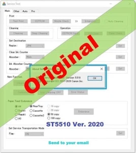 RESET CANON ST 5510 Original✅ Canon Service tool 5510_ NO FAKE🔥1Pc, Email⭐⭐⭐⭐⭐ - Picture 1 of 8