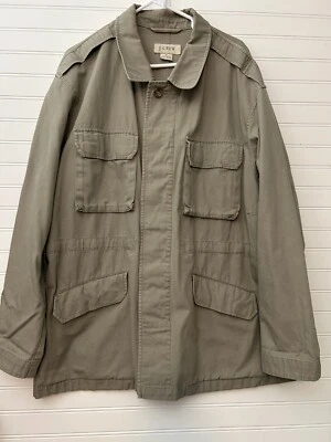 J Crew Chore Coat Barn Jacket Men's XL Beige Brown Cotton Canvas - Image 1 of 4