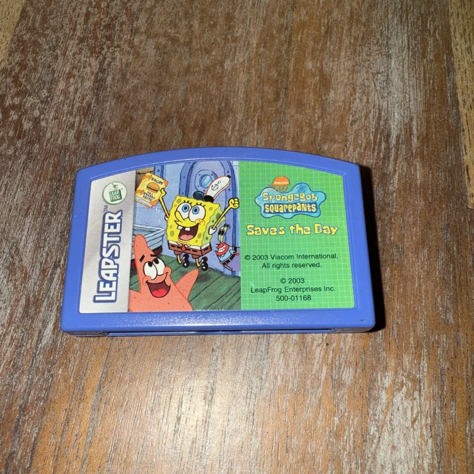 LeapFrog Leapster SpongeBob Squarepants Saves The Day Learning Game Cartridge - Image 1 of 1