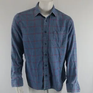 Faherty camicia denim manica lunga con bottoni uomo L 100% cotone - Foto 1 di 10