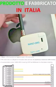 Combinatore Telefonico NANOSMS SMS e CHIAMATE VOCALI UNIVERSALE 3 Fili - Foto 1 di 10