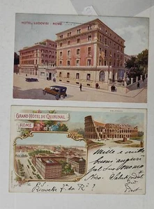 ROMA CITTA'-ALBERGO HOTEL-LOTTO 2 CARTOLINE-C42-163 - Picture 1 of 1