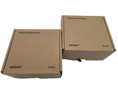 Lote de 2 teléfonos de escritorio Yealink SIP-T14S Verizon One Talk elegantes IP Foto 1 de 4