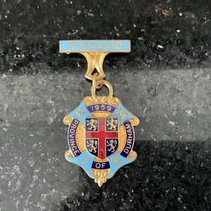 Royal Masonic Institution For Boys Steward 1959 - Durham RMIB Jewel Medal Badge - Picture 1 of 5