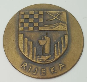 RIJEKA - Croatia Historical coat of arms, Croatian vintage badge ! - Picture 1 of 2