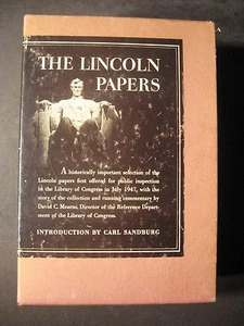 The Lincoln Papers:The Story of the Collection 2 Vol Set 1948 1st Edition Mearns - Picture 1 of 9