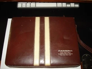 Vintage Reise Backgammon Koffer "Kayser Quality White Wines" NYNY - Bild 1 von 6