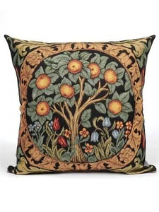 William Morris Apple Tree Tapestry Pillow Case Sham Cover Medieval Cushion 18x18 - Picture 1 of 5