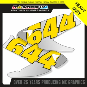 CCM 644 SIDE PANEL GRAPHICS MOTOCROSS GRAPHICS DECALS STICKERS NUMBER BOARDS - Picture 1 of 1