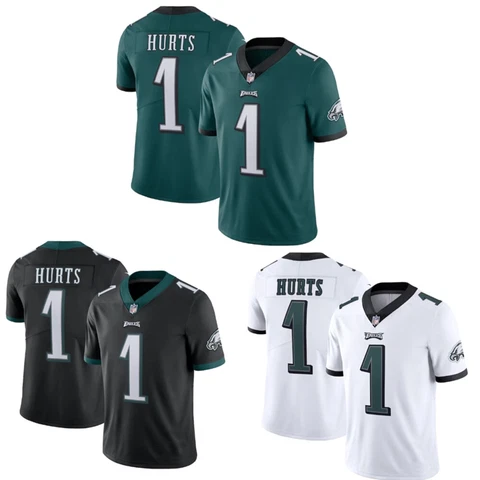 Jalen Hurts #1 Philadelphia Eagles Vapor Stitched Size S-3XL Men's Jersey Cover