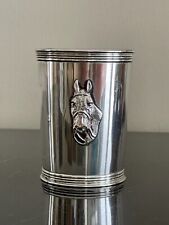 S. Penn & Sons, Inc Sterling Silver Julep Cup with Applied Horse Head 139 Grams