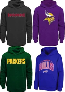 NFL Football Youth Size 18-20 Fleece Pullover Hoodie, Graphic Hooded Sweatshirt - Picture 1 of 6