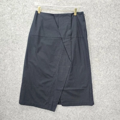 Falda MARC JACOBS Mujer 4 S Negra Envoltura Asimétrica Midi Cóctel 28x27 NUEVA $472 Foto 1 de 4