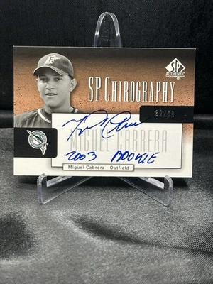 Auténtico Miguel Cabrera 2004 SP Quirografía Bronce Automático #/60 Inscripción Raro Foto 1 de 2