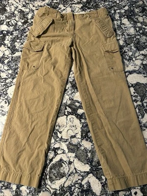 J. Pantalones cargo Crew para mujer talla 4 caqui ropa informal Foto 1 de 3