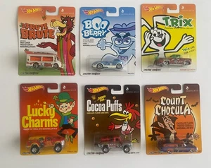 Hot Wheels General Mills Boo Berry Trix Lucky Charms Cocoa Puff Set 6 - Imagen 1 de 17