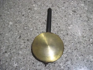 Vintage Wall Clock Short Pendulum w/3-3/4" Hollow Brass Bob -3oz - Picture 1 of 4
