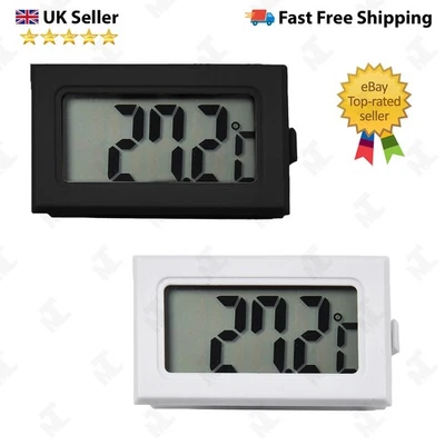 LCD Digital Fridge Thermometer Probe Aquarium Freezer Temperature / Batteries - Image 1 of 4