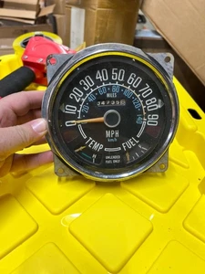 JEEP CJ 1974-80 Factory Speedometer Gauge Cluster 0-90 MPH -- CJ5 CJ7 CJ8 - Picture 1 of 2