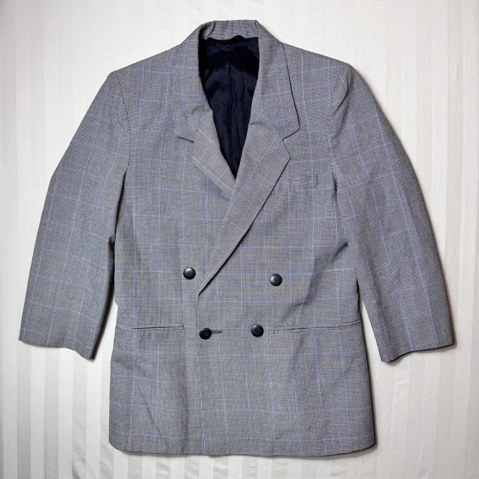 Christian Dior Keynes Home Sportif Boys Double Breasted Blazer Houndstooth USA - Image 1 of 4