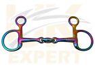 UK Expert Bits Baucher Rainbow Double Jointed Horse Riding Snaffle Bits 4" TO 6"