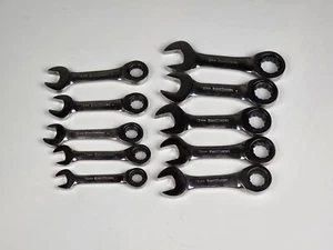 GearWrench Stubby Ratcheting Wrench Set Metric 10mm-19mm Professional Tool Tools - Foto 1 di 8