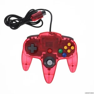 Rare Clear Red N64 Controller Bros - Authentic Japan Nintendo 64 Gamepad Retro - Picture 1 of 2