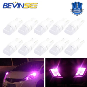 10x T10 W5W 501 LED Sidelight Bulbs Parking Lamp Purple Car Interior Light 12V - Picture 1 of 9