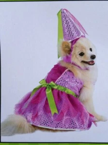 FROU FROU Pink Princess Dress w/ Hat Halloween Dog Costume NWT PET Sz L - Picture 1 of 9
