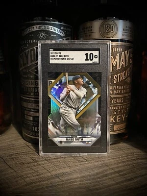 George Herman Babe Ruth SGC 10 gema perfecta como nueva 22 Topps Diamond Greats troquelado Foto 1 de 3