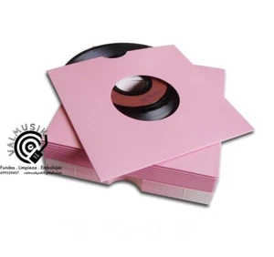 25 FUNDAS CARTÓN ROSA PARA DISCOS DE VINILO SINGLES 7" Y EP - NUEVAS - - Imagen 1 de 1