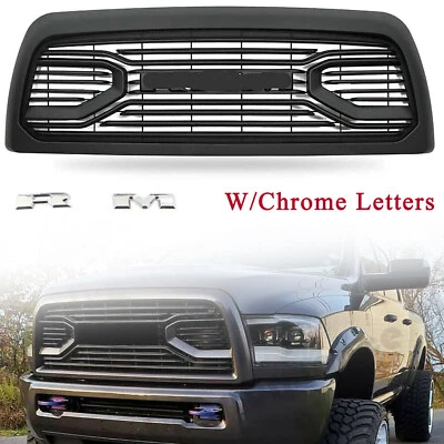 Grille For 2013-2018 Dodge RAM 2500 3500 Front Grill Big Horn W/Chrome Letters Foto 1 de 4