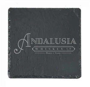 ANDALUSIA  Whiskey Slate Coaster - Picture 1 of 1