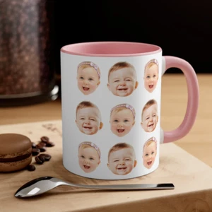 Custom Baby Face Mug, Baby Face Coffee Cup Dishwasher & Microwave Safe - Picture 1 of 8