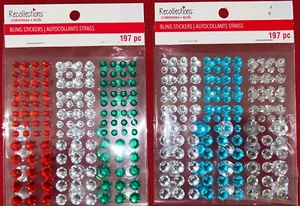 11 Recollections Christmas Bling Sticker Packs (Multi-Color Rhinestones) - Picture 1 of 2