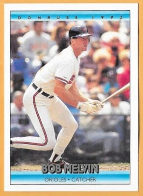 BOB MELVIN BALTIMORE ORIOLES #231 - DONRUSS NM-MT 1992 - Image 1 of 2