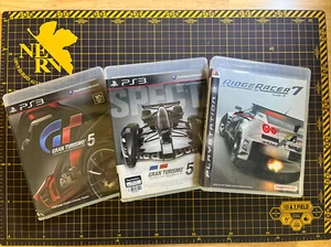 Lot 3 Gran Turismo 5 & Spec II Ridge Racer 7 PlayStation 3 PS3 Asia English CIB - Picture 1 of 7
