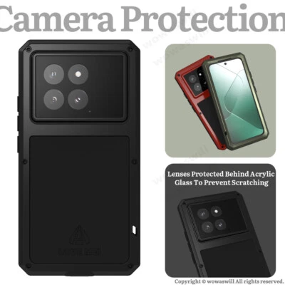 LOVE MEI Tank Armor Outdoor Metal Case Shell for Xiaomi 14/13/Ultra — 第 1/4 张图片