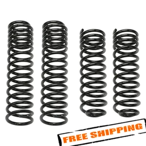 Fabtech 5" Long Travel Front & Rear Lifted Coil Springs for 18 Jeep Wrangler JK - Picture 1 of 2