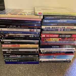 music dvd drop down list the beatles one direction george harrison queen - Picture 1 of 3