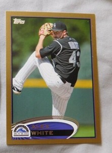 2012 Topps Gold #501-660 Baseball Card Pick one