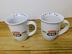 2 Friends TV Show Central Perk White Ceramic Coffee Mug Cup Collectible 16 oz - Picture 1 of 12